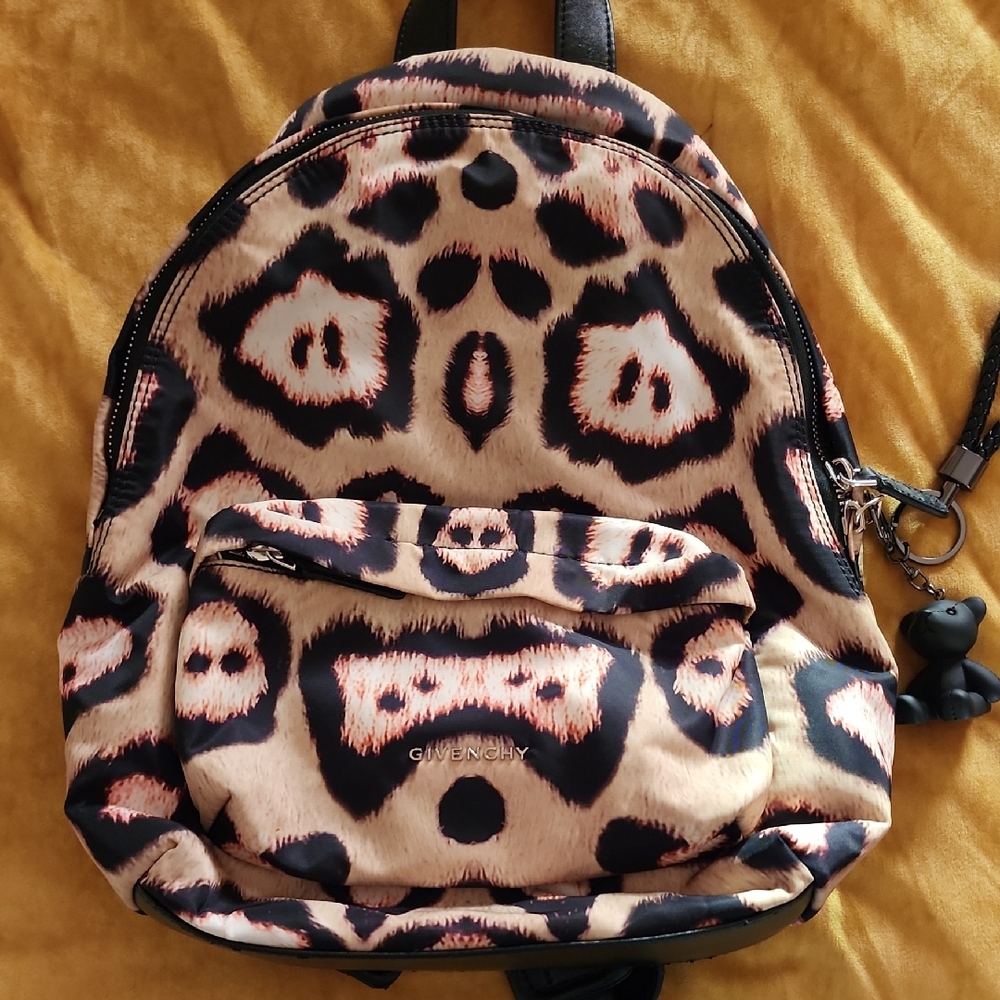 Givenchy Nylon Calfskin Jaguar Mini Backpack - Black and Cream